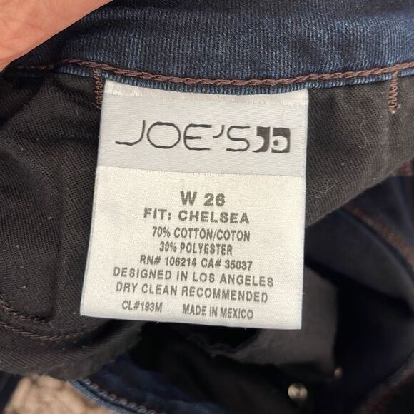 Joe's Women's Skinny Jeans Denim Mid Rise Chelsea Fit Navy Blue Size 26 - Picture 5 of 11